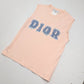 Dior by Galliano pink and denim tank top - S