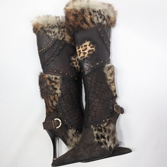 Bottes El Dantes fourrure neuves - EU39|6UK|8US