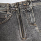 Jupe jeans gris Dior by Galliano