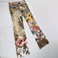 Pantalon Cavalli patchwork multicolore - XS