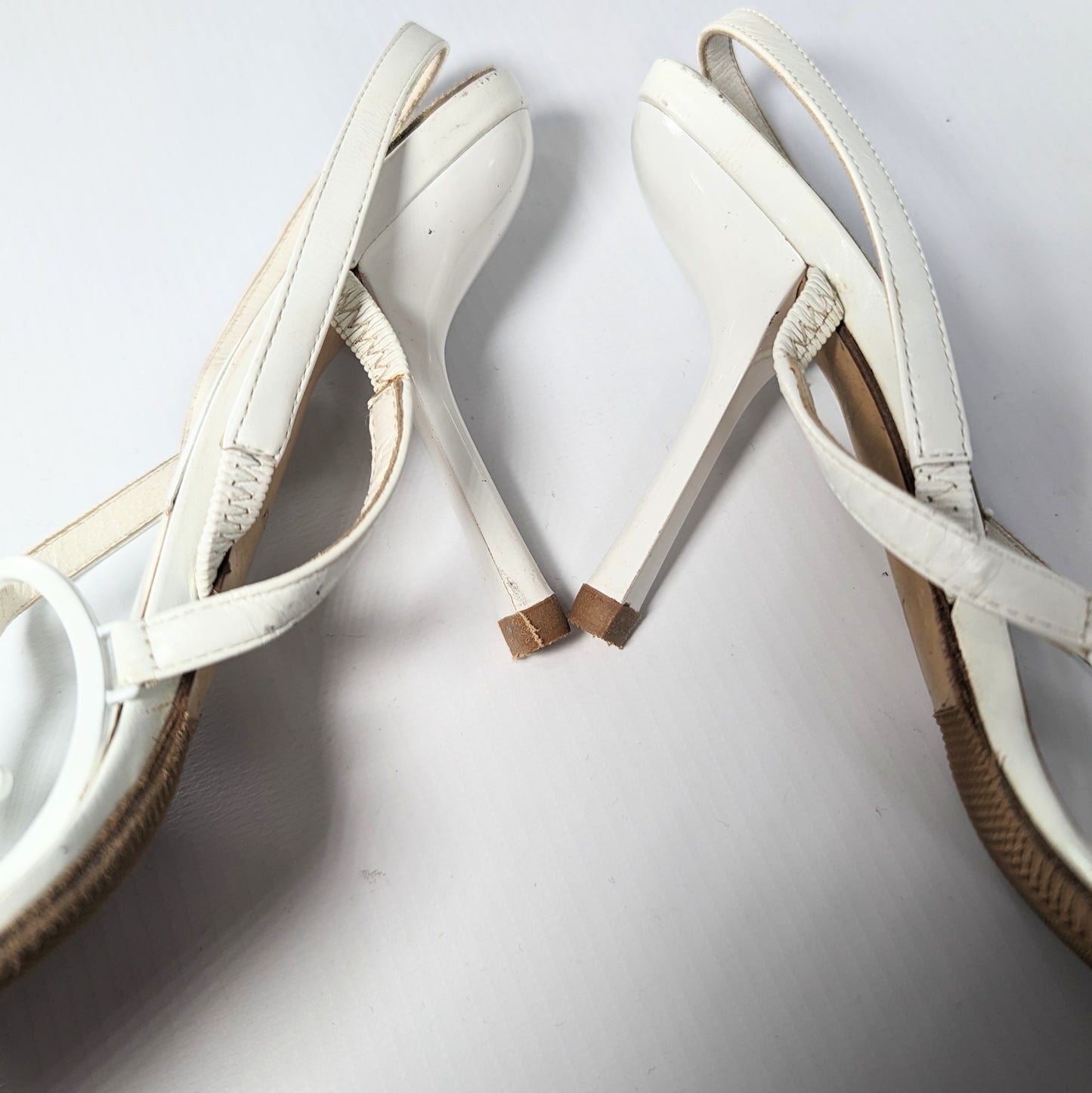 Sandales blanches à logo Dior par Galliano - EU36,5|UK4|US6