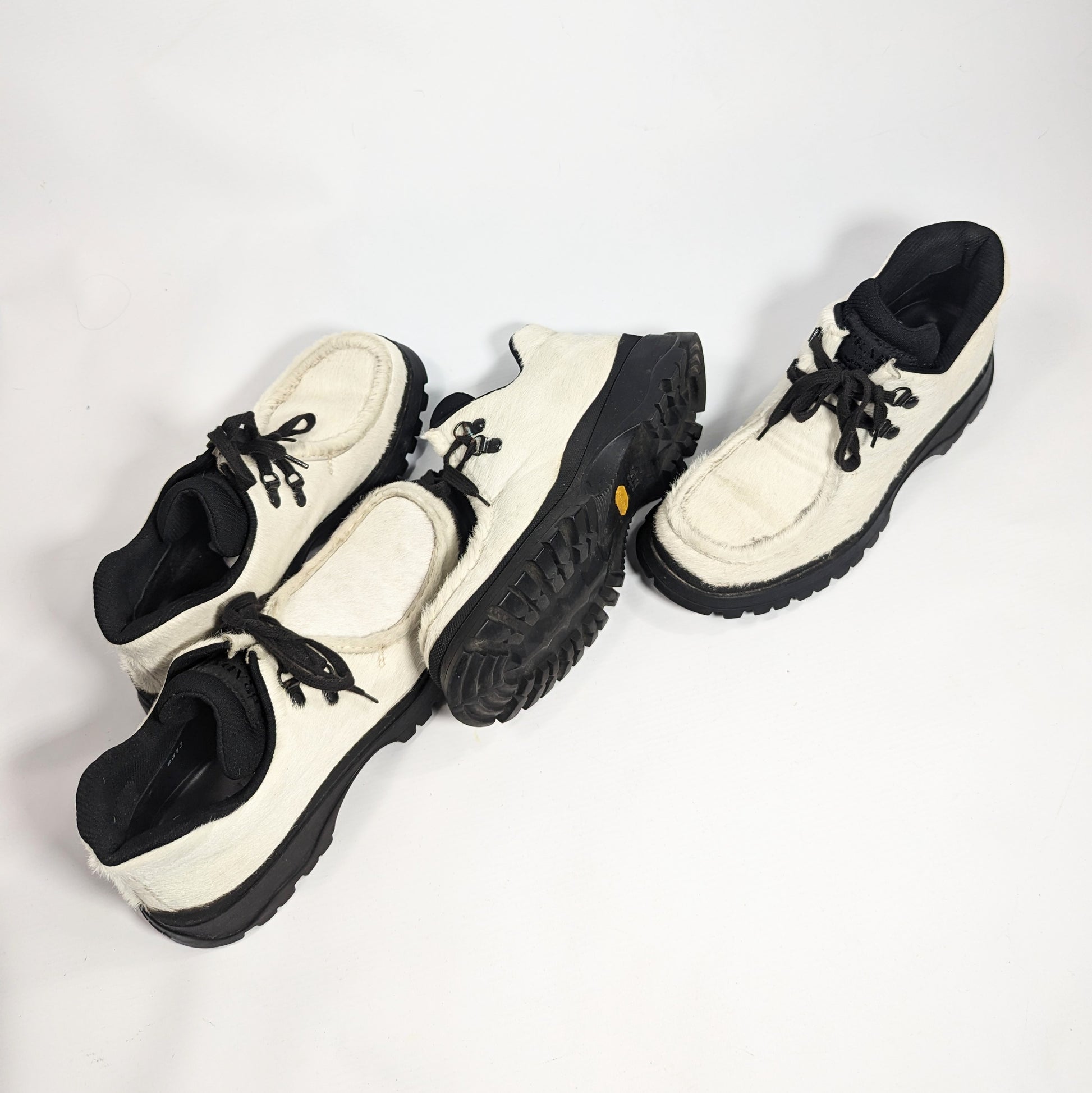 Prada white pony hair boots EU37|UK4|US6 – Al fintage