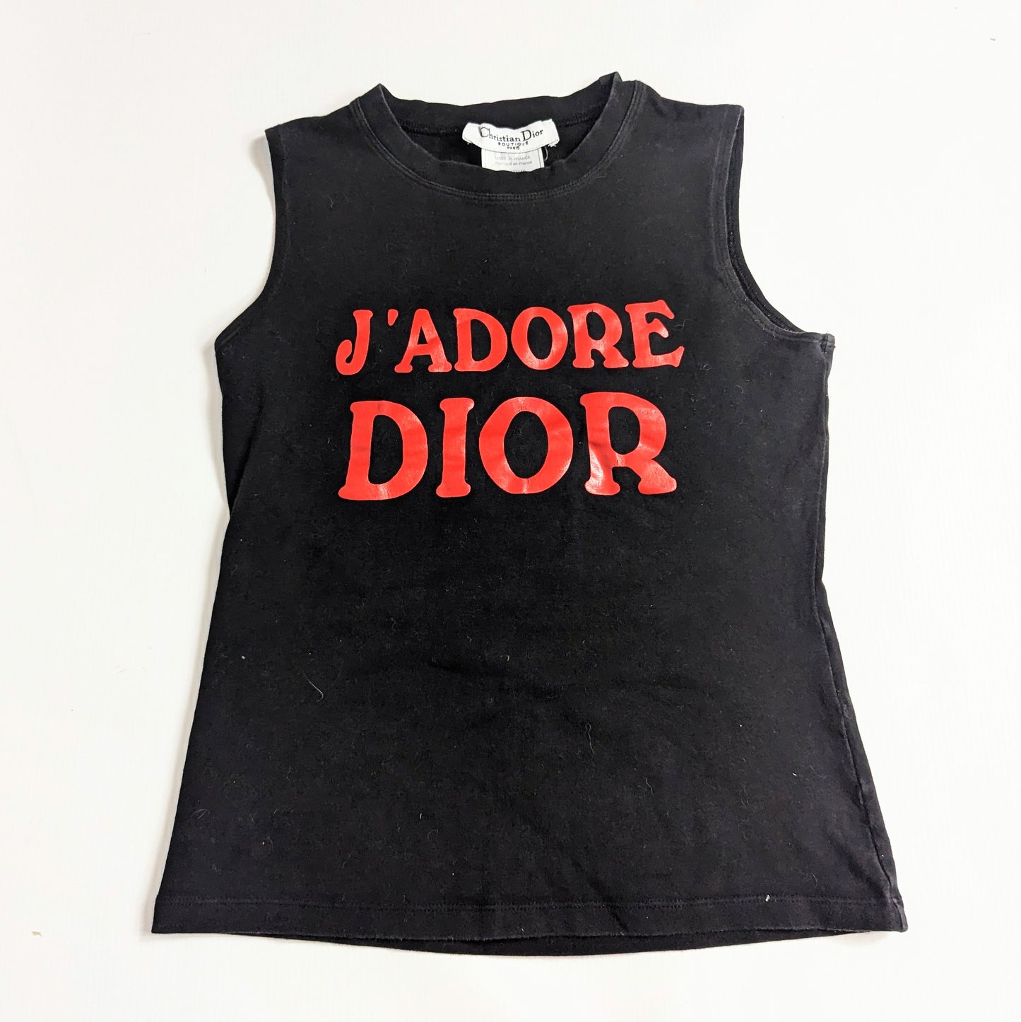 Débardeur "J'adore Dior" 1947 noir et rouge