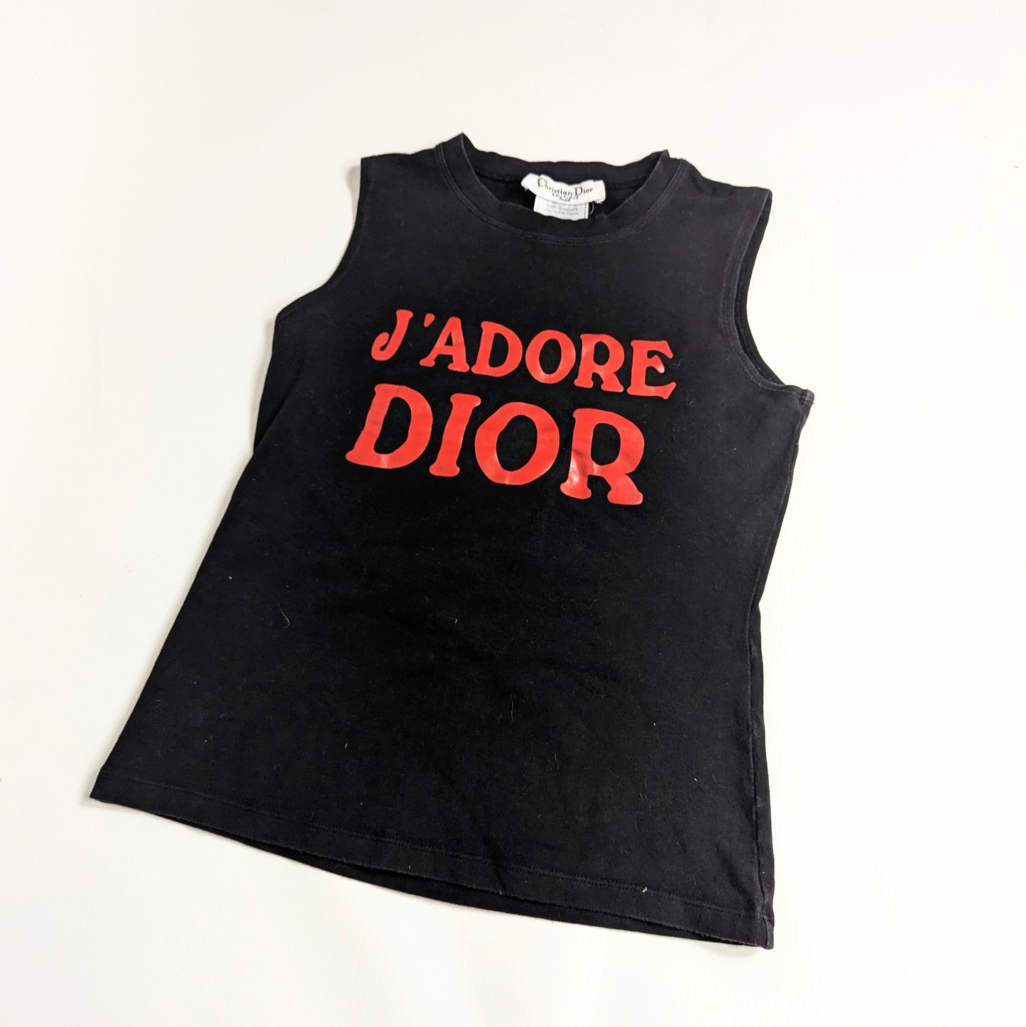 Débardeur "J'adore Dior" 1947 noir et rouge