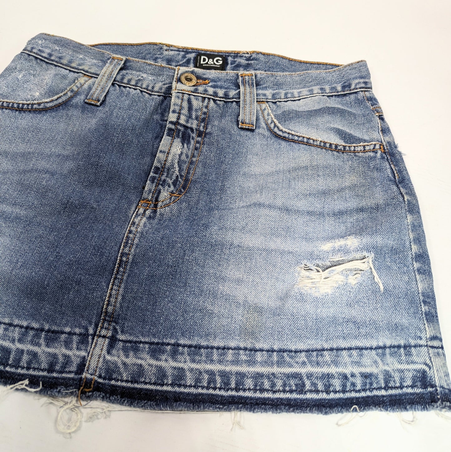 Dolce & Gabbana jeans mini skirt - S