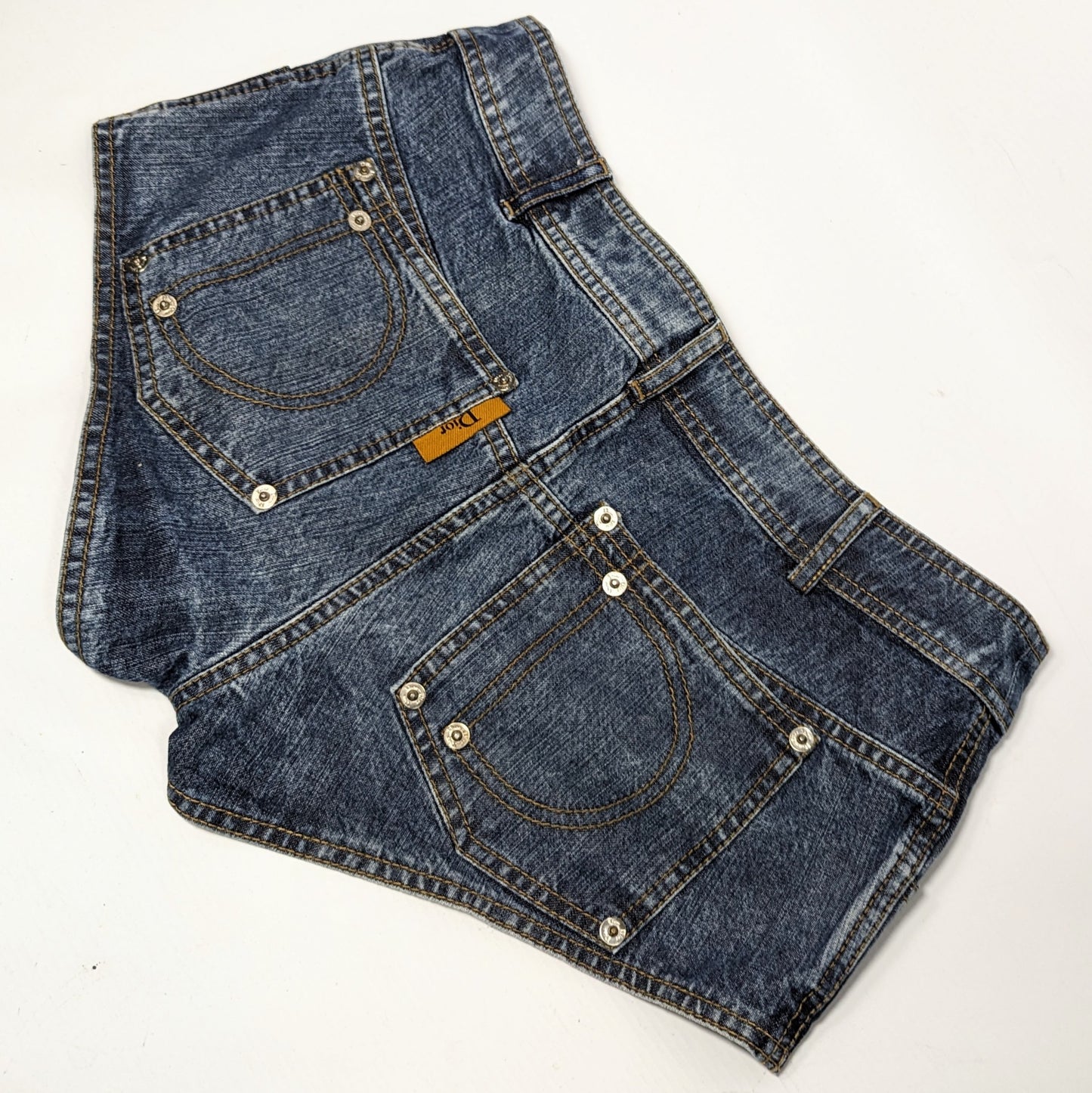 Mini Short en jeans Dior par Galliano - S