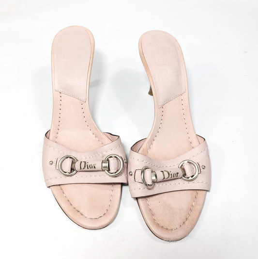 Dior by Galliano pink mules