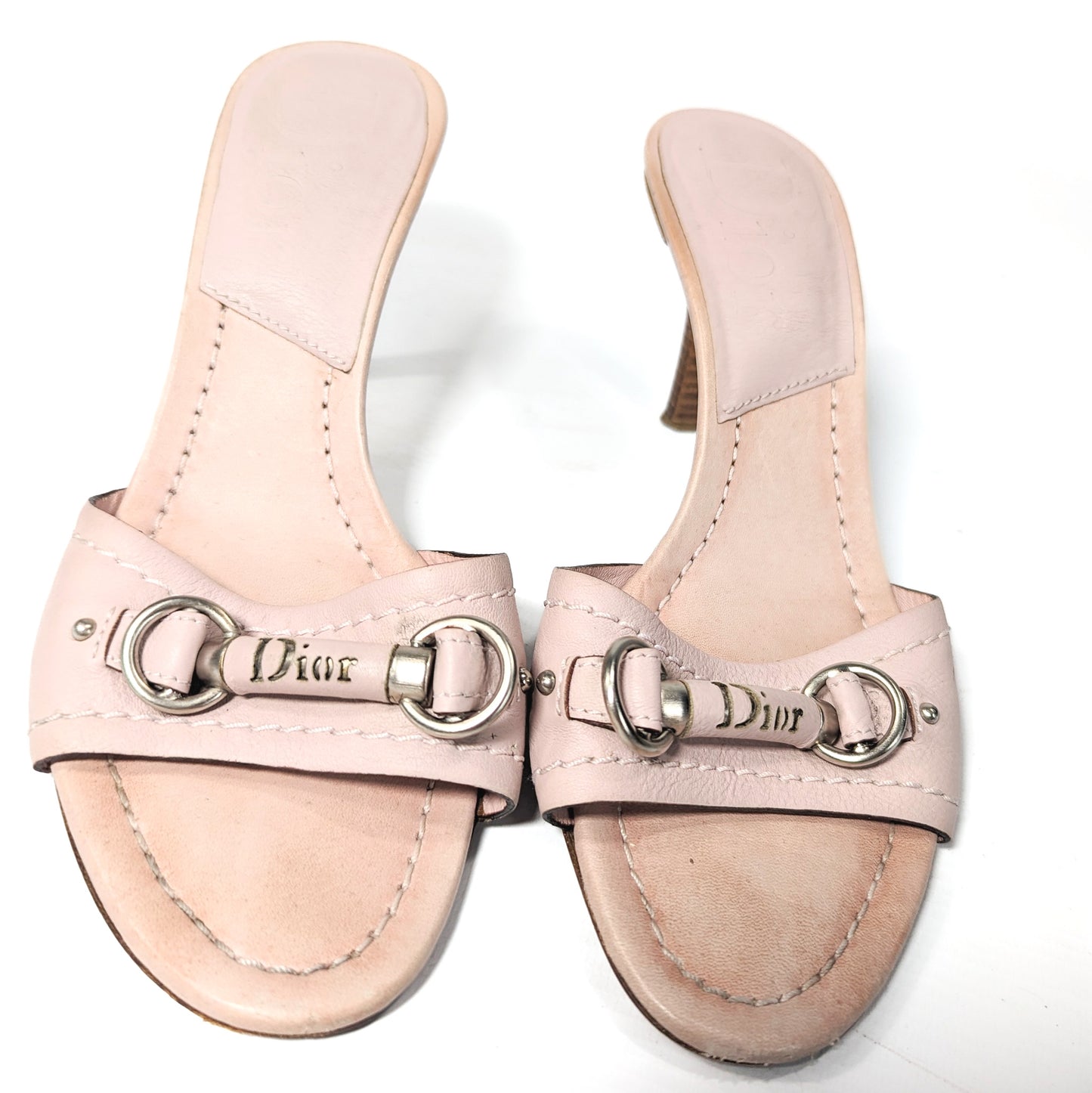 Mules rose Dior by Galliano