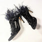 Dior peacock feather sandals by Galliano - EU37|UK4|US6