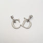 "CD" rhinestone earring - F/W 2000