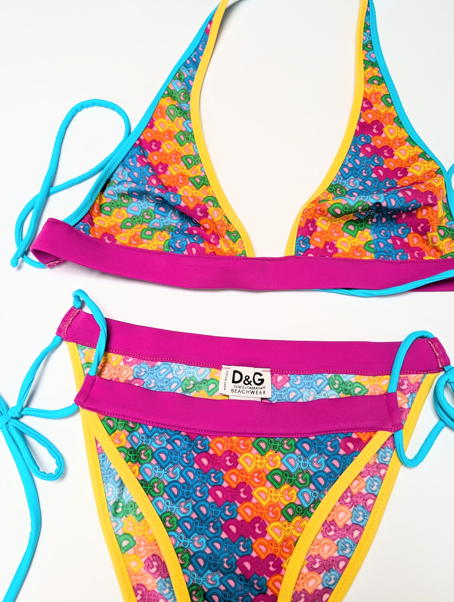 Maillot de bain Dolce & Gabbana monogramme multicolore