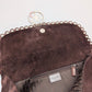Brown suede bag by Galliano Peace and Love - S/S 2005