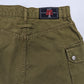 Jean-Paul Gaultier Logo Khaki Green Denim Cargo Mini Skirt - M