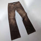 Roberto Cavalli faded Burgundy jeans trousers - S