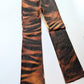 Pantalon jeans Roberto Cavalli imprimé tigre orange- M