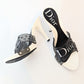 Mules Jelly blanche et noire Dior par Galliano -  FR37|4UK|5,5US