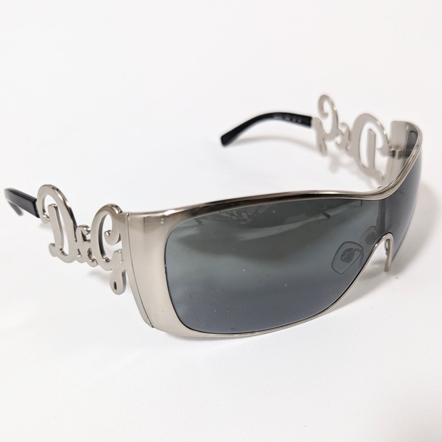  Lunettes de soleil argent Dolce & Gabbana avec initiale