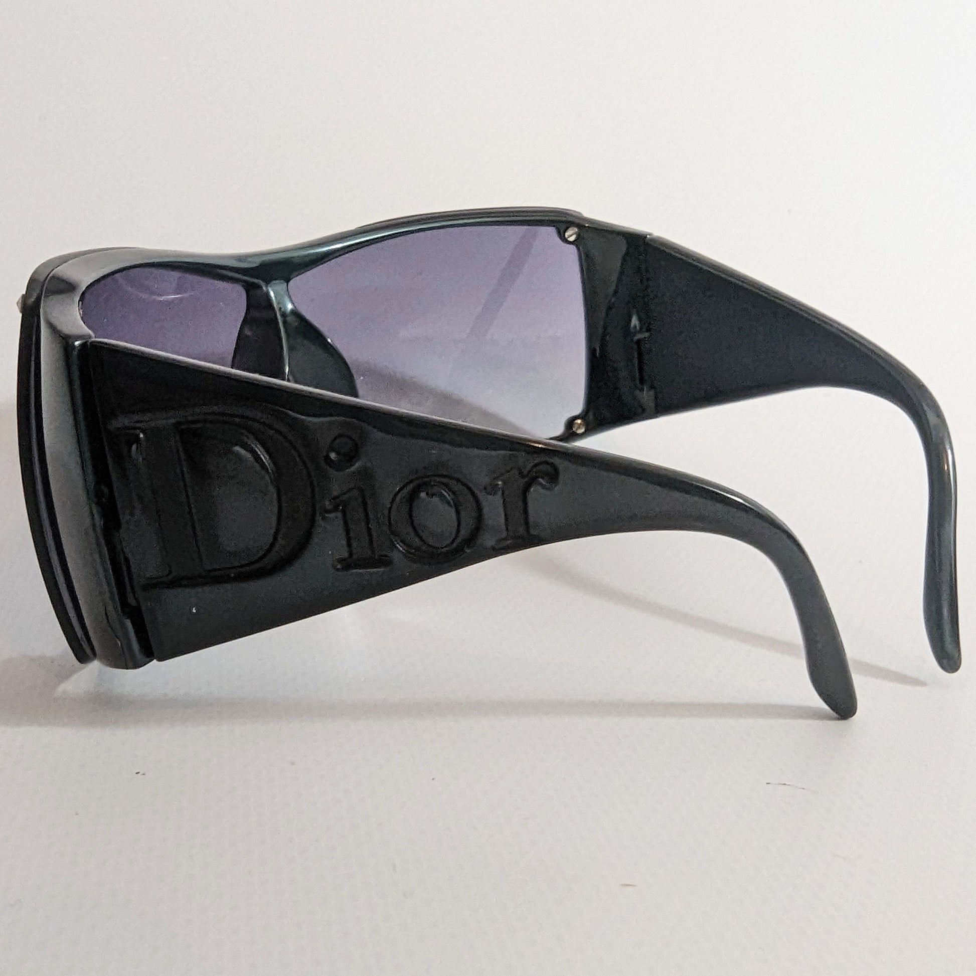 Lunette de soleil Dior masque logo bleu