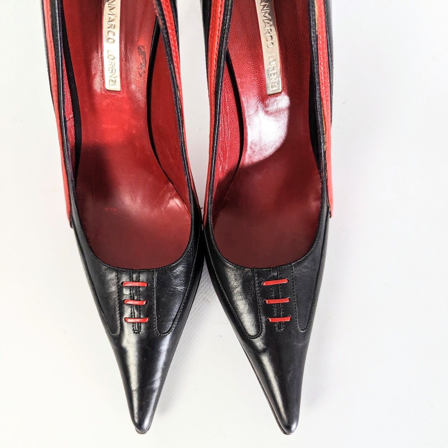 Gianmarco Lorenzi black and red pump -EU39,5|6UK|8US