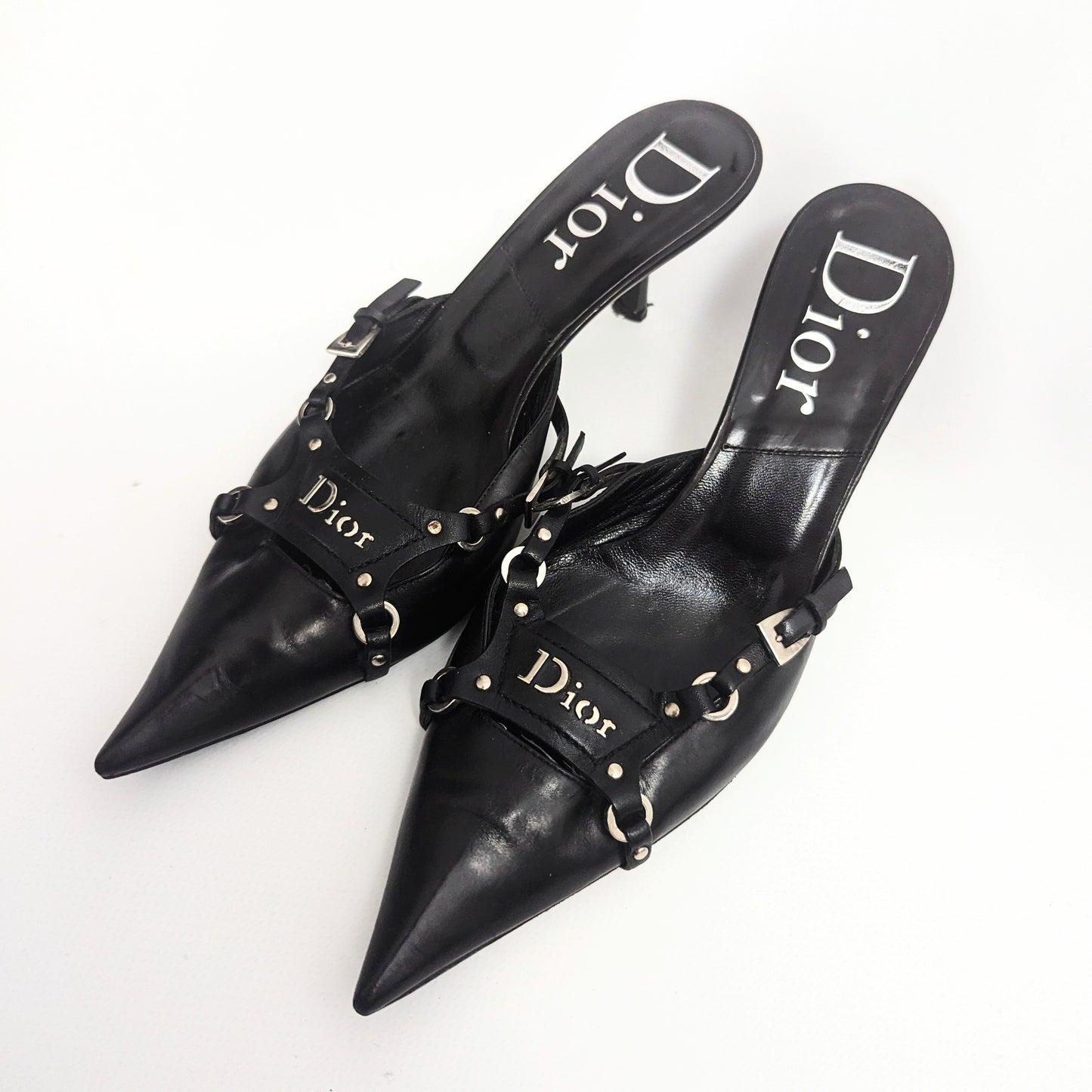 Mules Dior par Galliano Collection bondage F/W 2003 - FR37 | UK4| US6