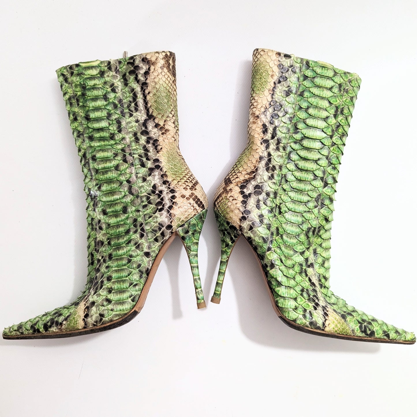 Bottes vintage python Gianmarco Lorenzi - FR37 | UK4| US5.5