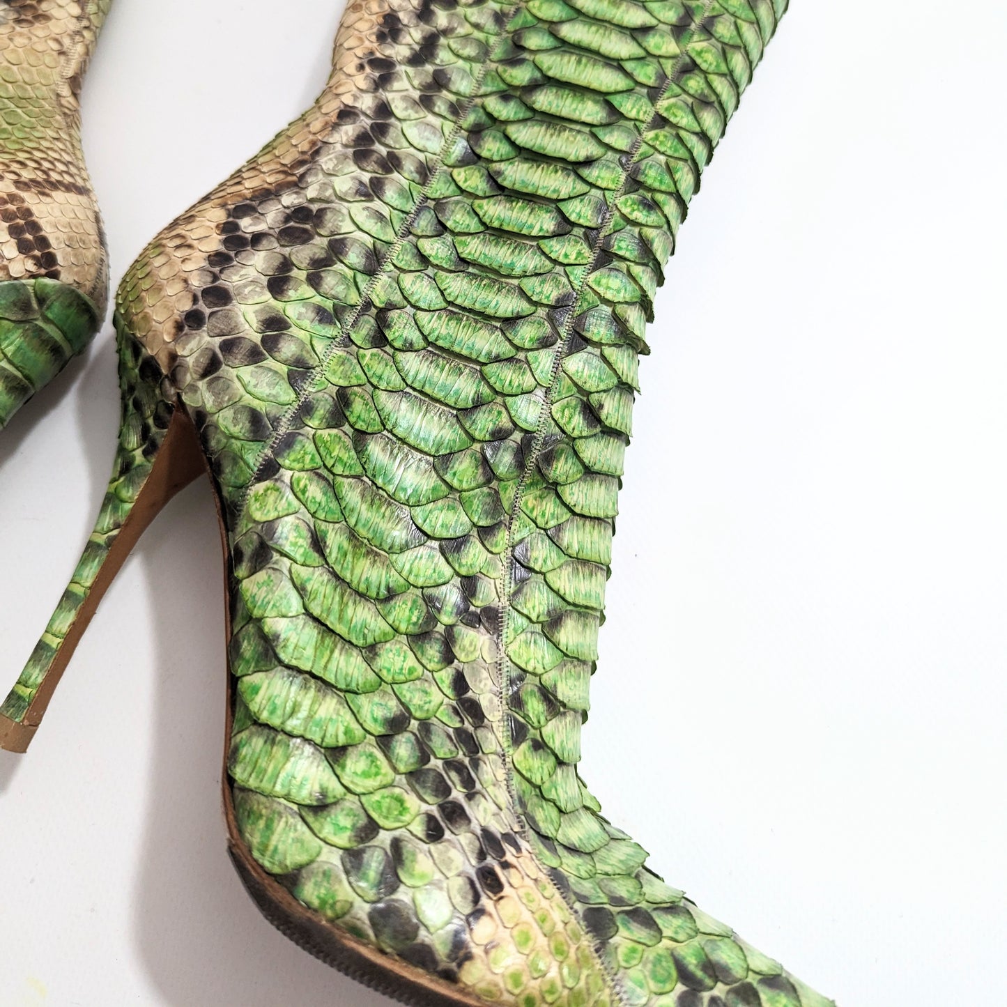 Bottes vintage python Gianmarco Lorenzi - FR37 | UK4| US5.5