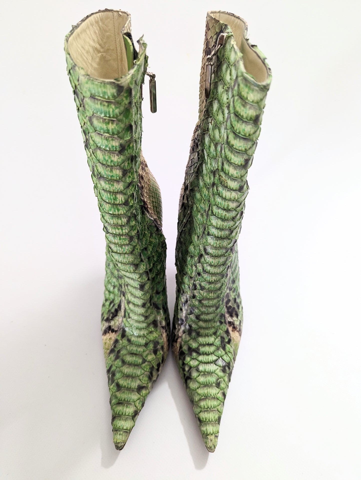 Bottes vintage python Gianmarco Lorenzi - FR37 | UK4| US5.5