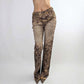 Roberto Cavalli jeans pants Brown psychedelic print