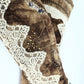 El Dantes brown thigh high boots decorated with pearl and lace - EU37|UK4|US6