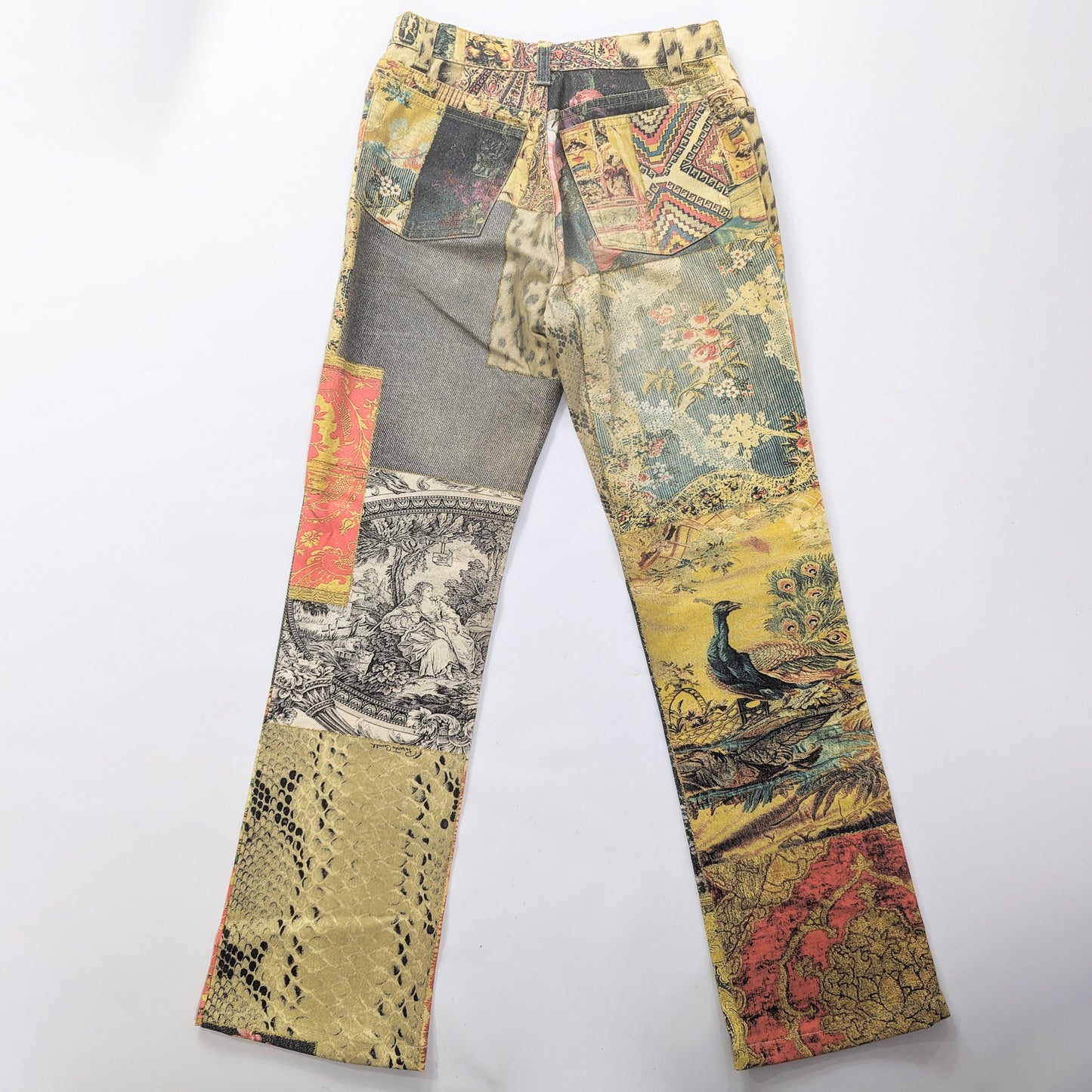 Jeans Roberto Cavalli patchwork mulitcolore - S