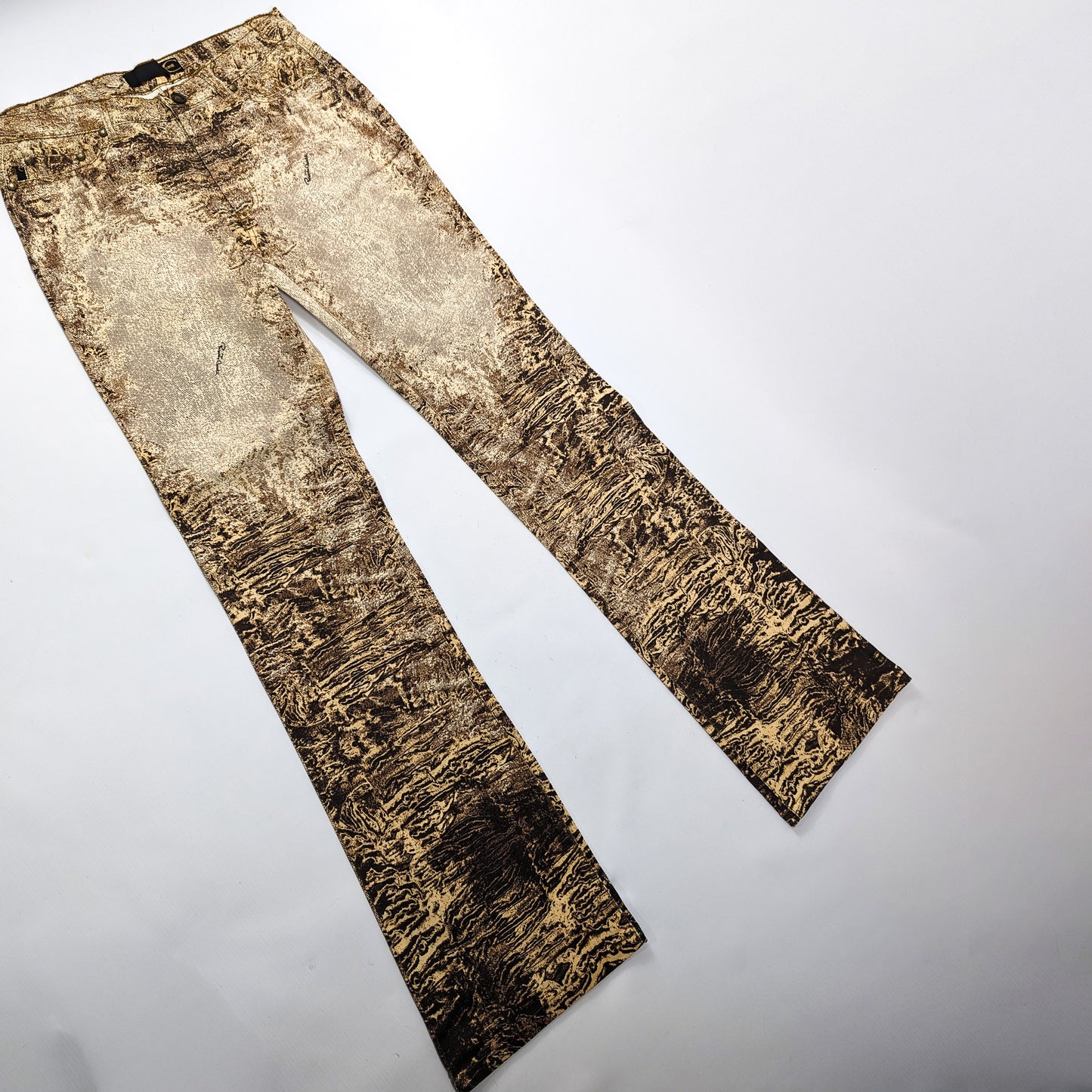 Jeans Roberto Cavalli Imprimé psychédélique marron - S/M