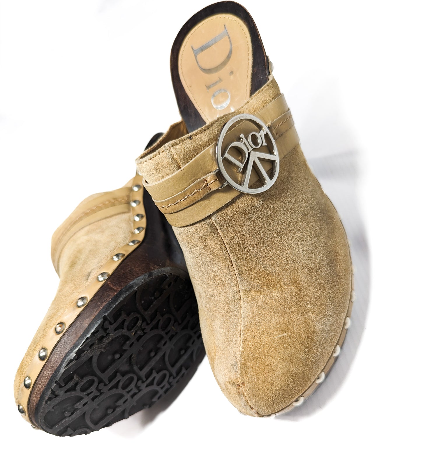 Mules Sabot Dior par Galliano "Peace and Love" - EU36,5|UK3,5|US5,5