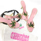 Sandales Dsquared2 "Marijuana leaf" S/S 2005 - EU40|7UK|9US