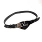 Large metal buckle belt "Dior" by Galliano