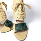 Sandales Miu Miu "club patch 105 canvas" - EU40|7UK|9US