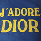 Débardeur "J'adore Dior" 1947 bleu et jaune