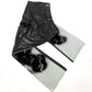 Pantalon en jeans vintage velour et cuir - XL