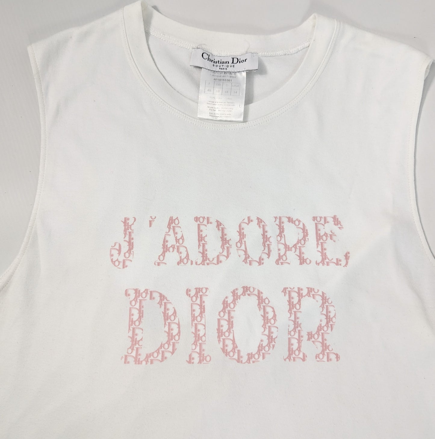 J'adore Dior débardeur blanc rose - L