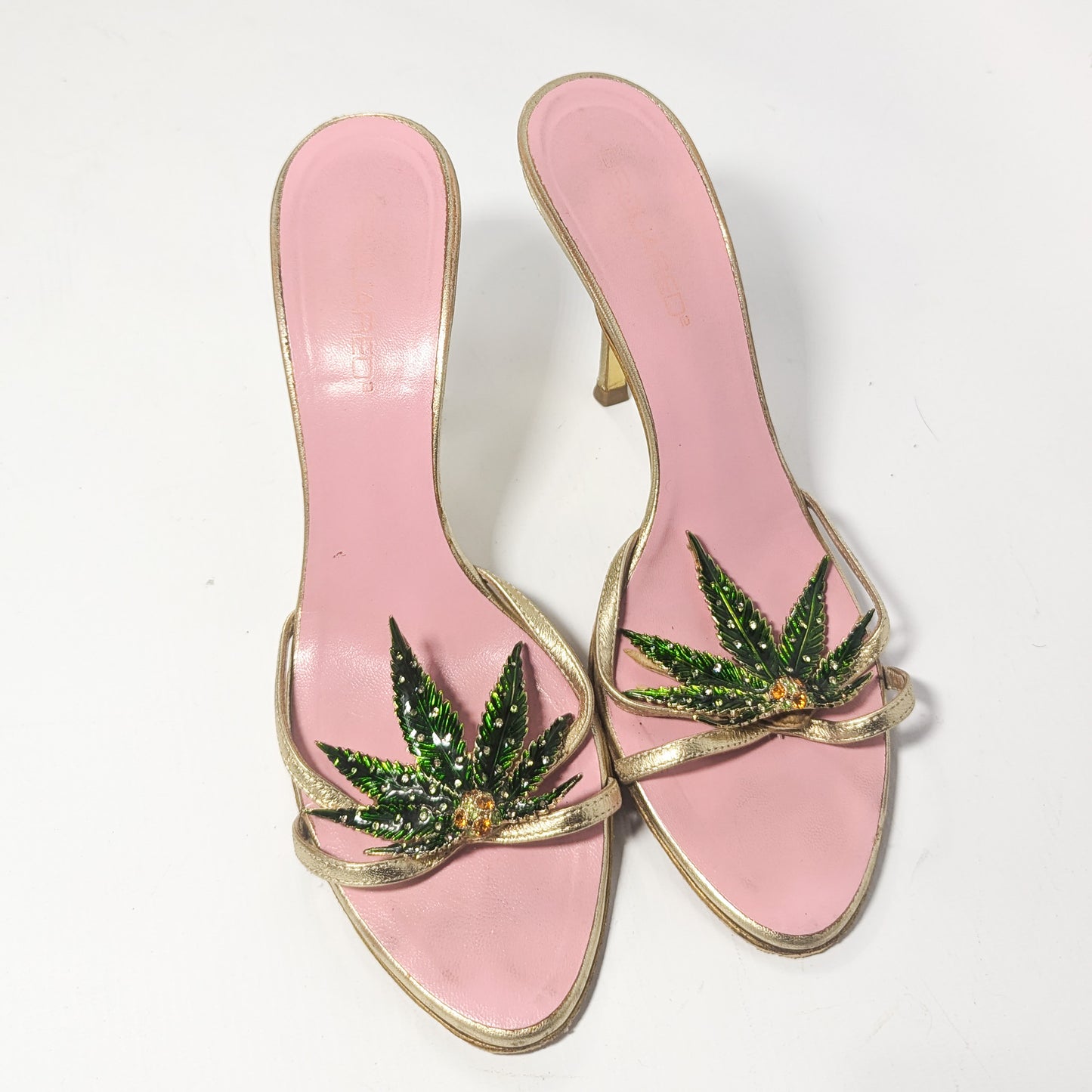 Sandales Dsquared2 "Marijuana leaf" S/S 2005 - EU40|7UK|9US