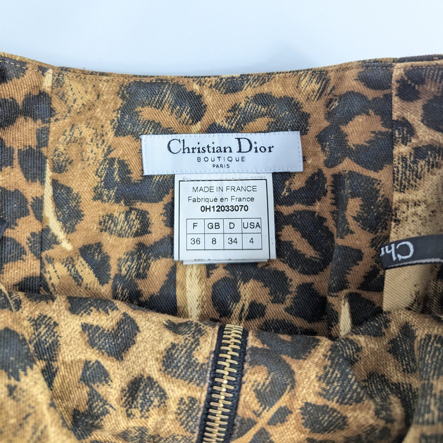 Dior by Galliano Animal Print Skirt and Jacket Set - F/W 2000