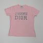 Dior by Galliano pink rhinestone t-shirt