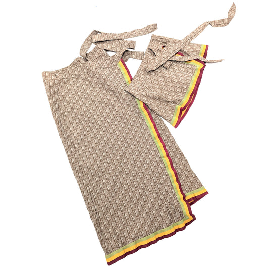 Jupe paréo courte Rasta monogramme Dior par John Galliano S/S2004