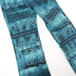 Cavalli blue animal print pants