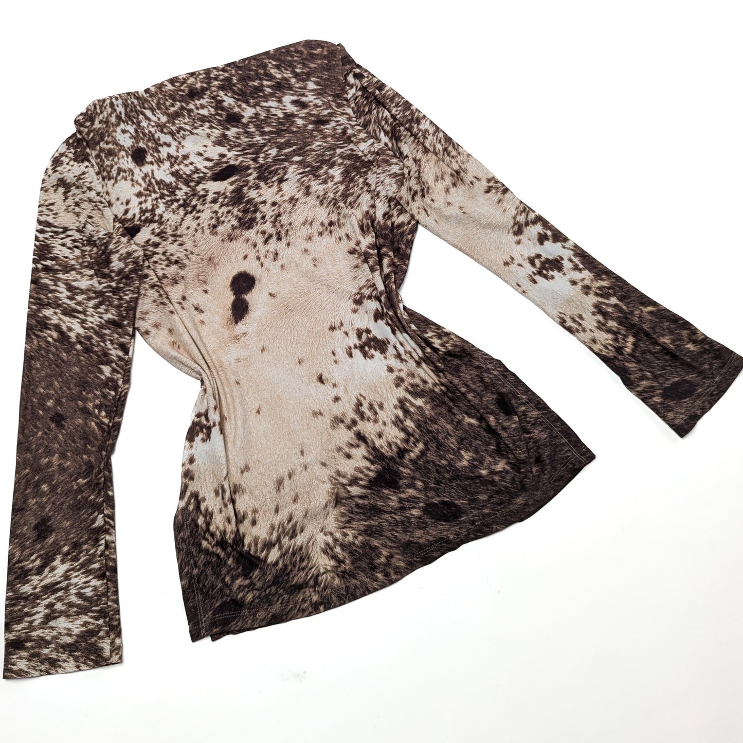 Roberto Cavalli fur trompe l'oeil t-shirt