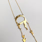 Dior necklace by Galliano flame gold