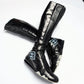 Chanel logo boots - EU37|4UK|6US