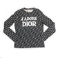 T-shirt manche longue monnograme "J'adore Dior"