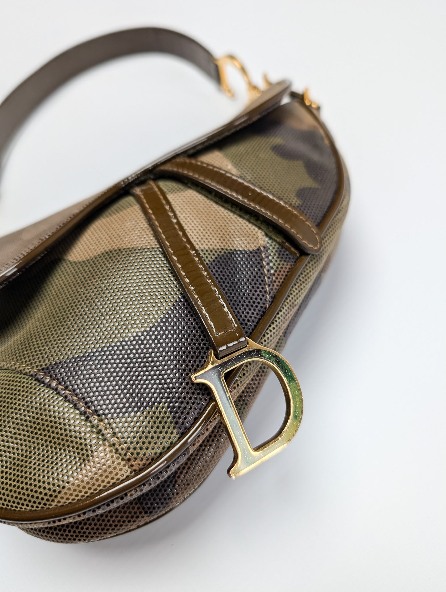 Mini Dior Camouflage Saddle Bag by Galliano