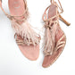 Sandales rose à plumes Dior par Galliano S/S 2004 - EU40|7UK|9US