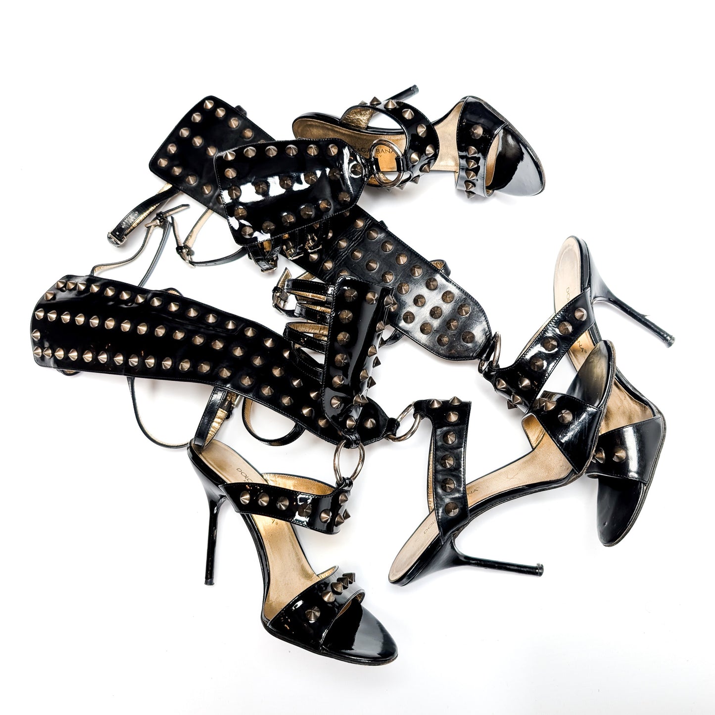 Dolce & Gabbana Studded High Sandals - EU37.5|UK4.5|US6.5